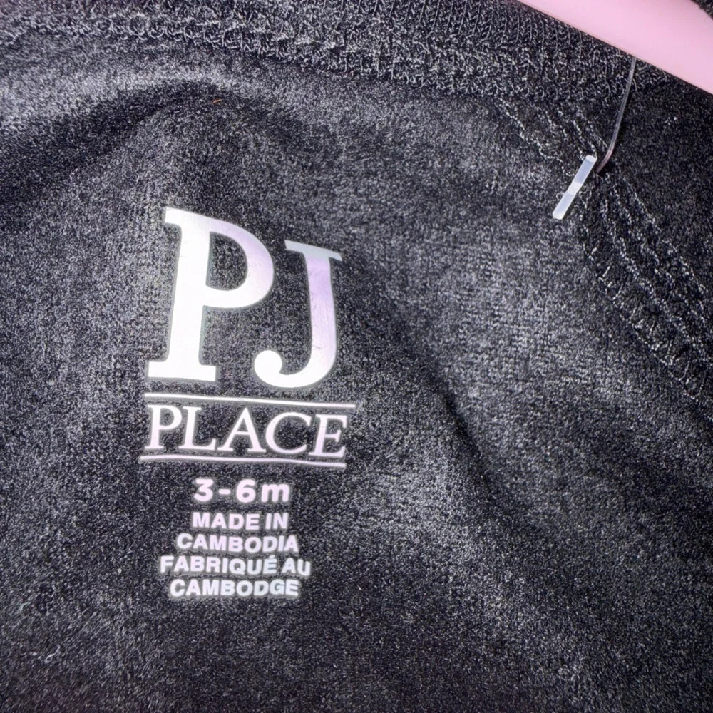 PJ Place Skeleton Glow in the Dark Fleece Sleeper Black 3-6M NWT Halloween